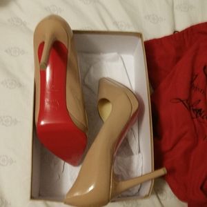 Christian Louboutin Nude Pigalle Plato Patent 100